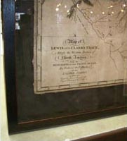 Framed Lewis & Clark Map