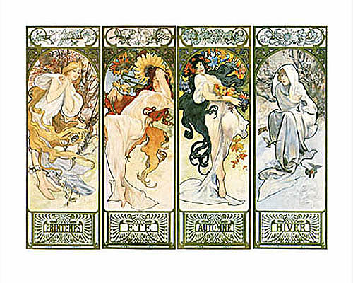 Alphonse Mucha - Les Saisons