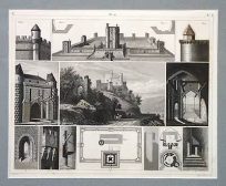 Vintage Antique Architecture Prints