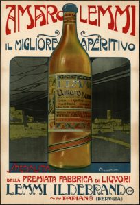 Amaro Lemmi Aperitivo Fabbrica di Liquori Lemmi Ildebrando Papiano