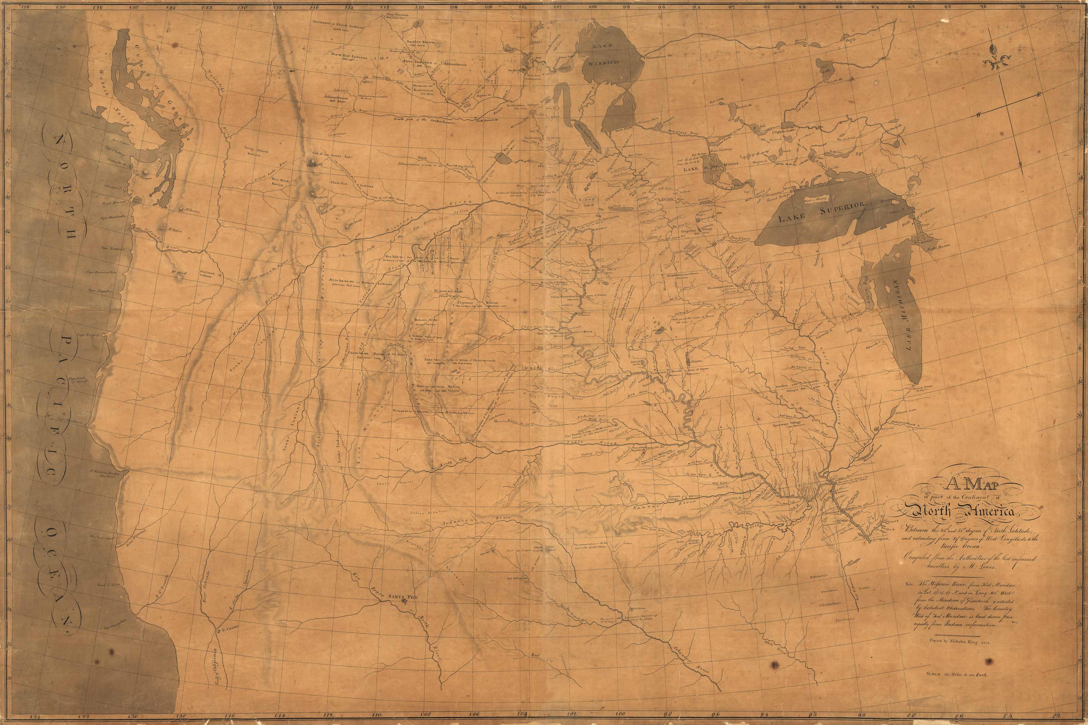 A map of part of the continent of North America : between the 35th and 51st degrees of north latitude
