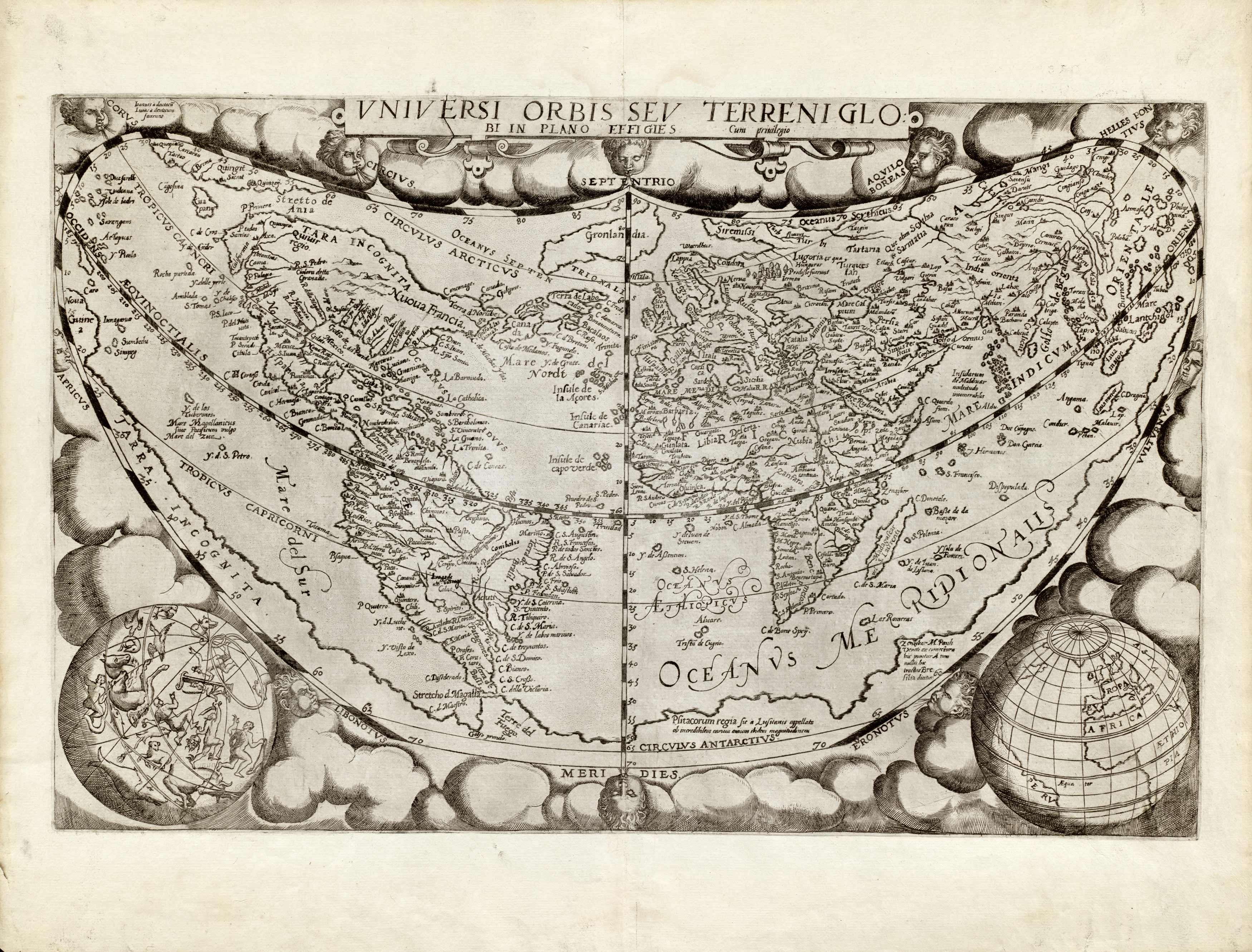 Uniuersi Orbis seu Terreni Globi in Plano Effigies (Sphere in the Whole World Uniuersi Orbis seu Terreni Globi in Plano Effigies (Sphere in the Whole World