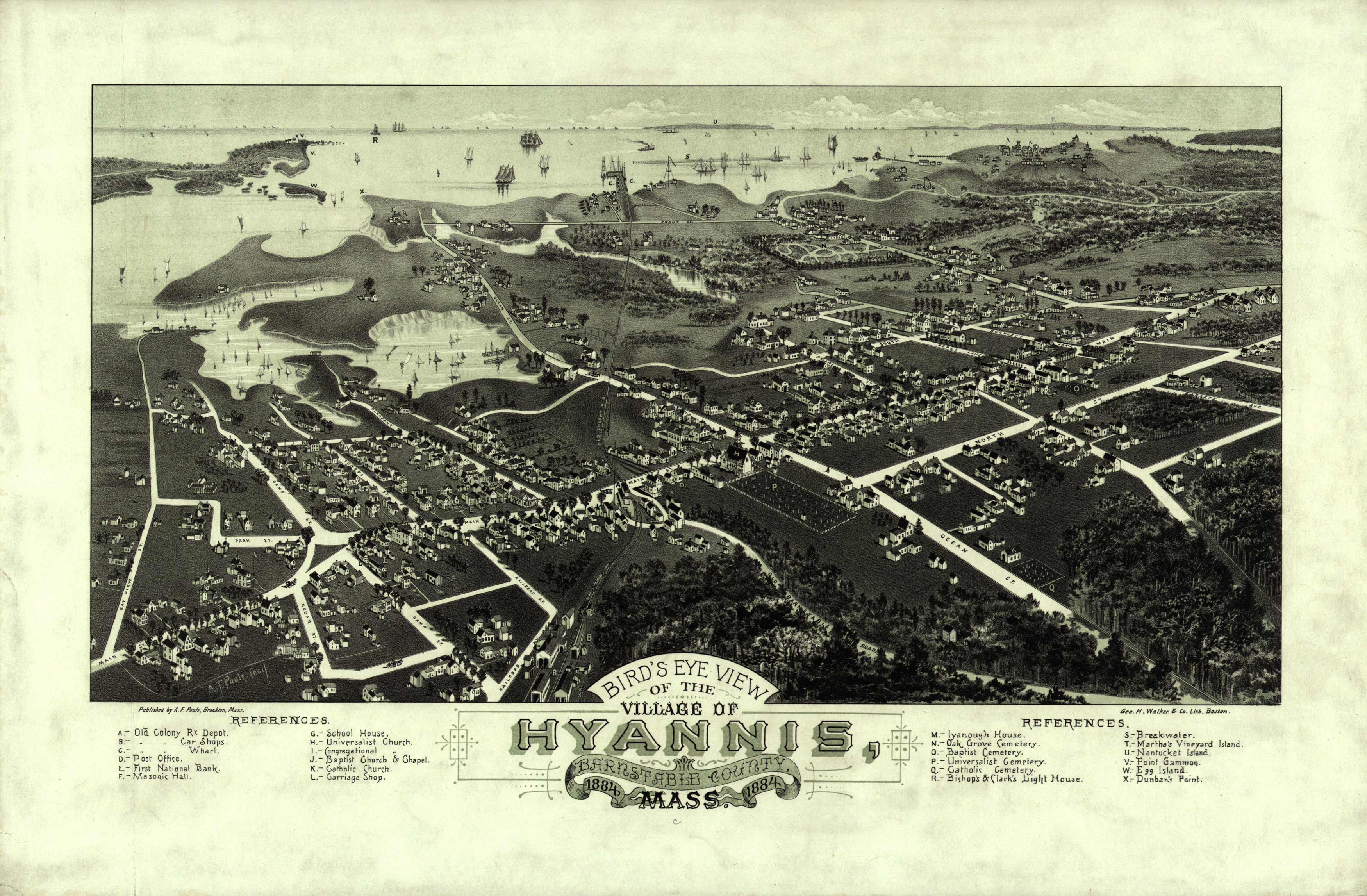 Bird's Eye View of the Village of Hyannis