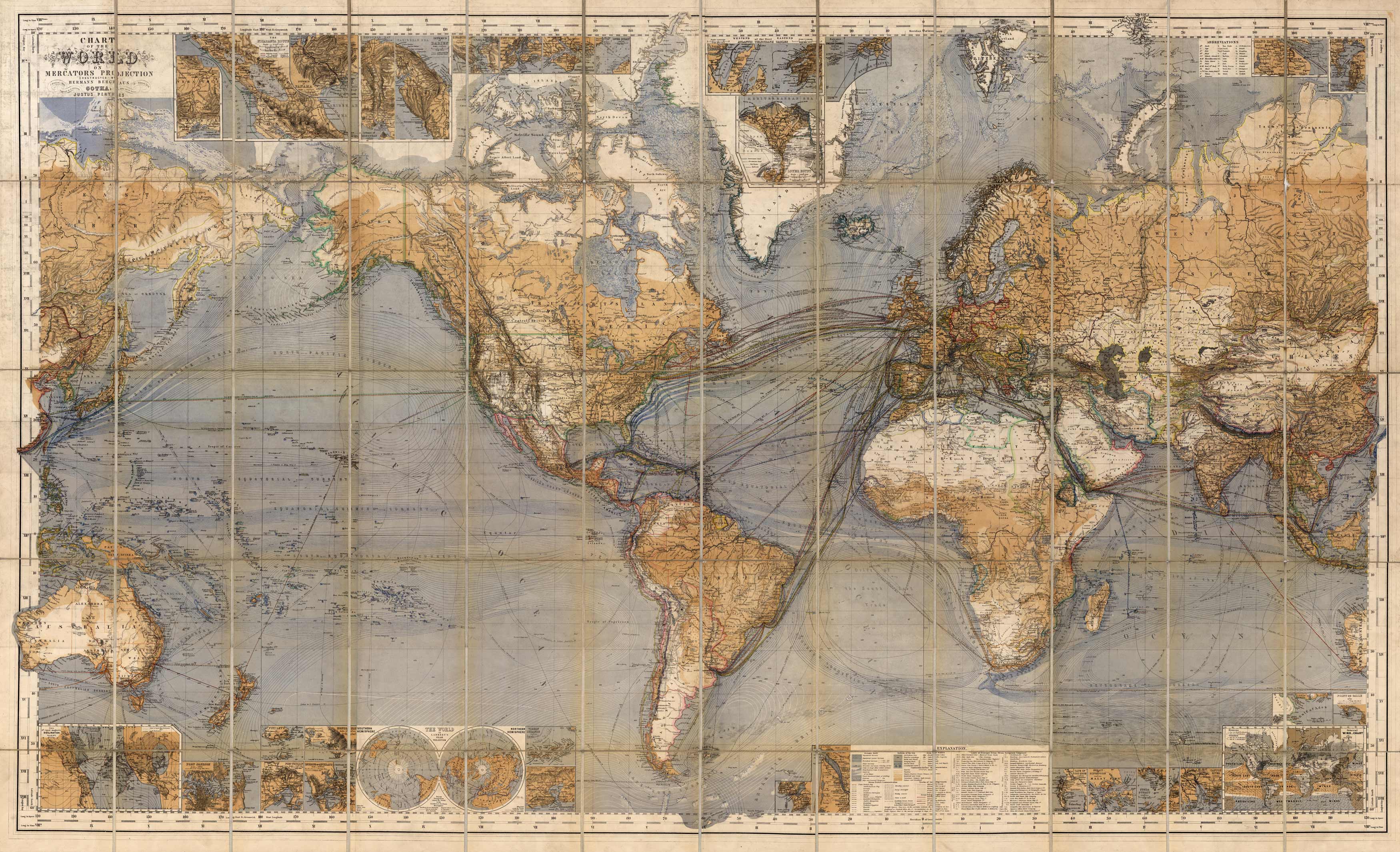 Chart of the World on Mercator's Projection Chart of the World on Mercator's Projection