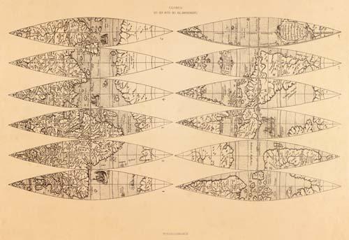 Globus aus der Mitte des XVI Jahrhunderts [World Globe Gores]
