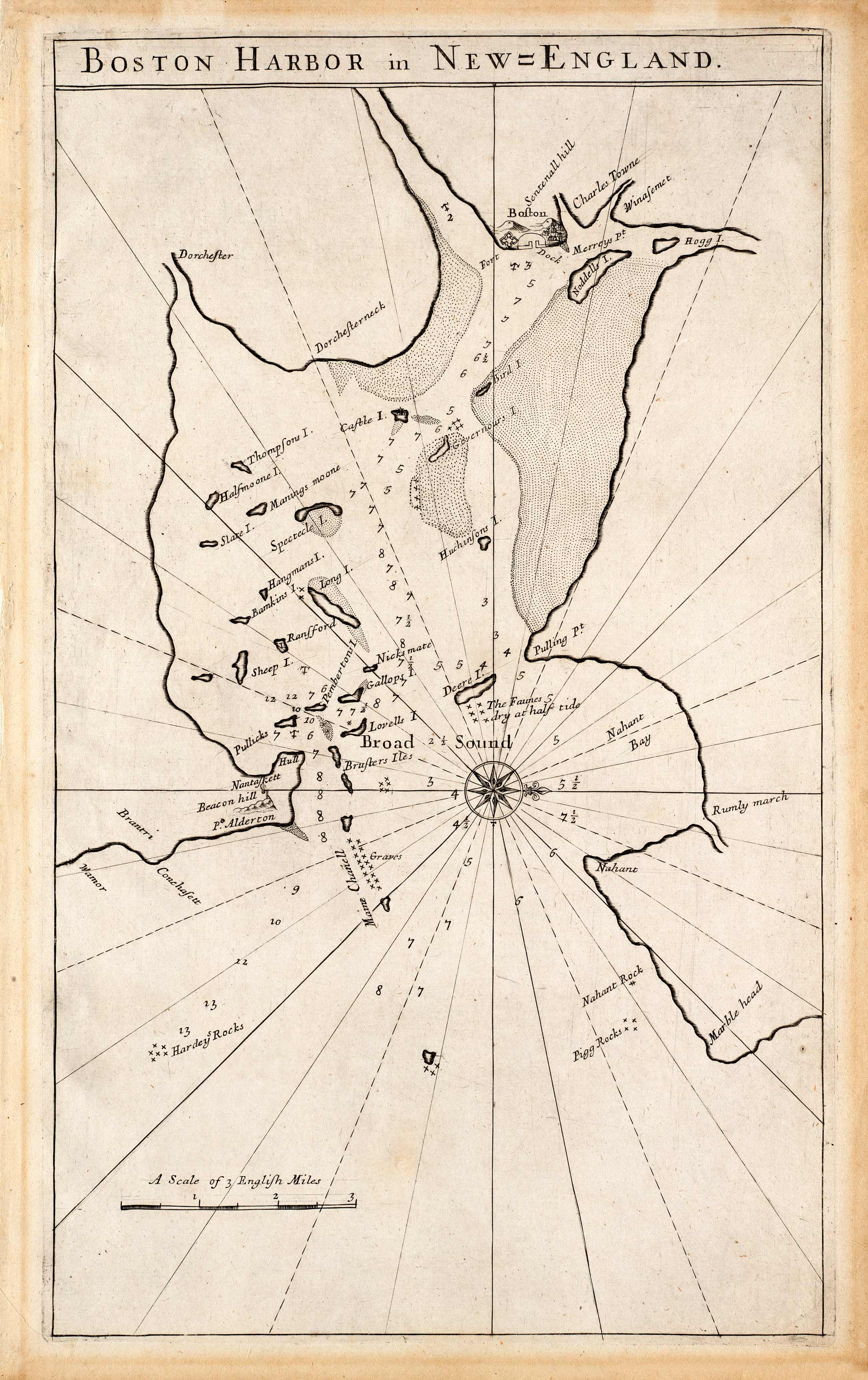 Boston Harbor in New England