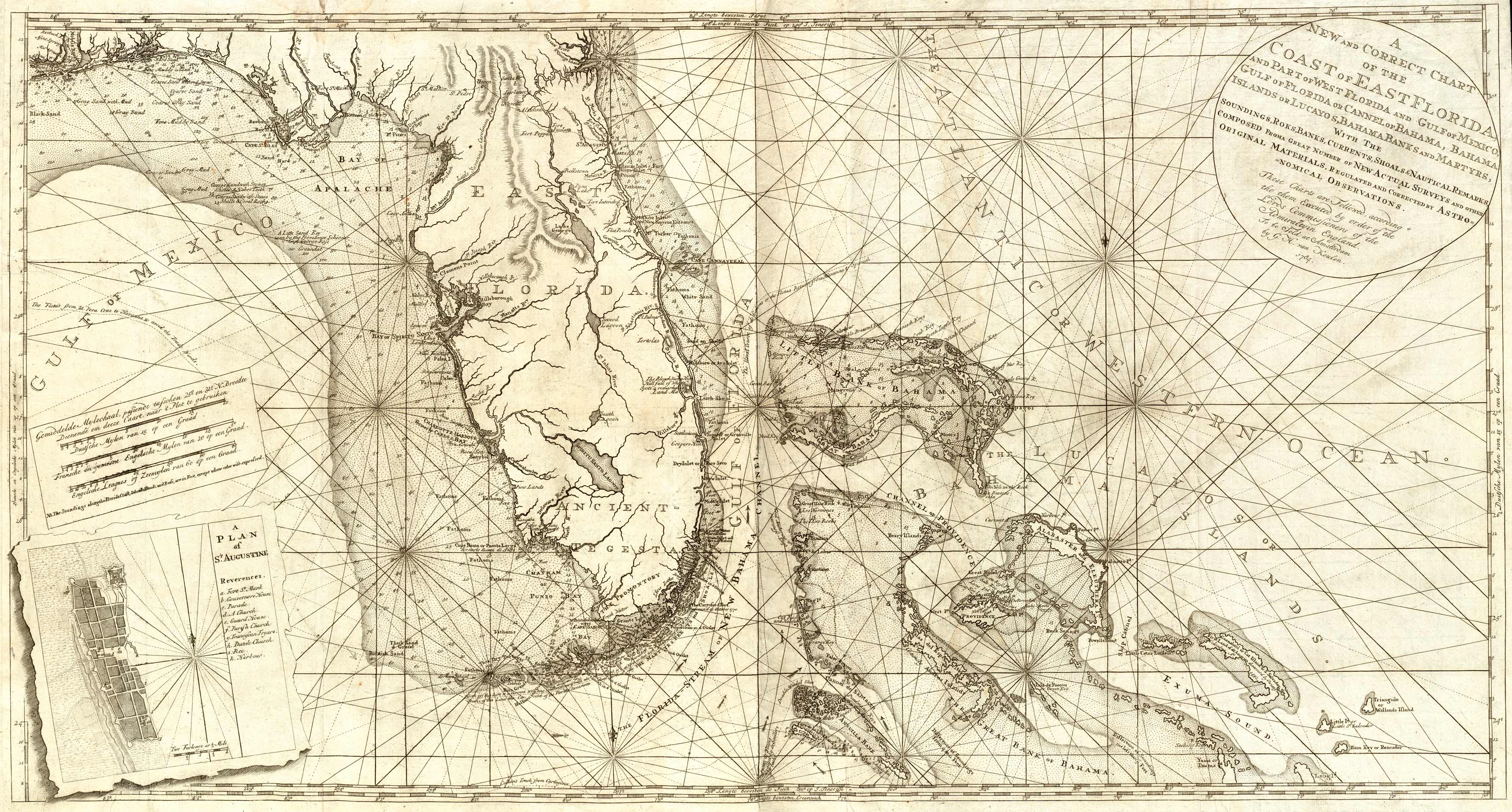 A New and Correct Chart of the Coast of East Florida A New and Correct Chart of the Coast of East Florida
