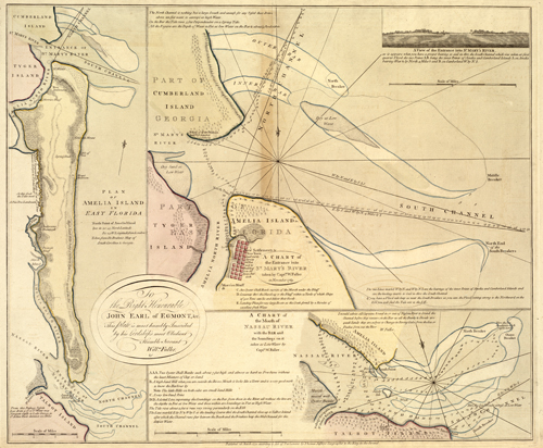 Plan of Amelia Island in East Florida