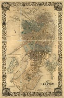 Map of the city of Boston