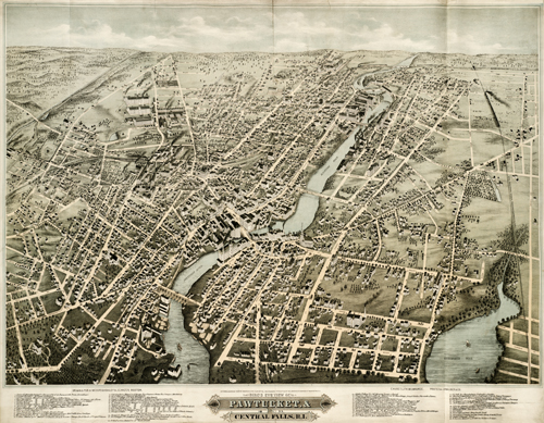 Bird's Eye View of Pawtucket & Central Falls