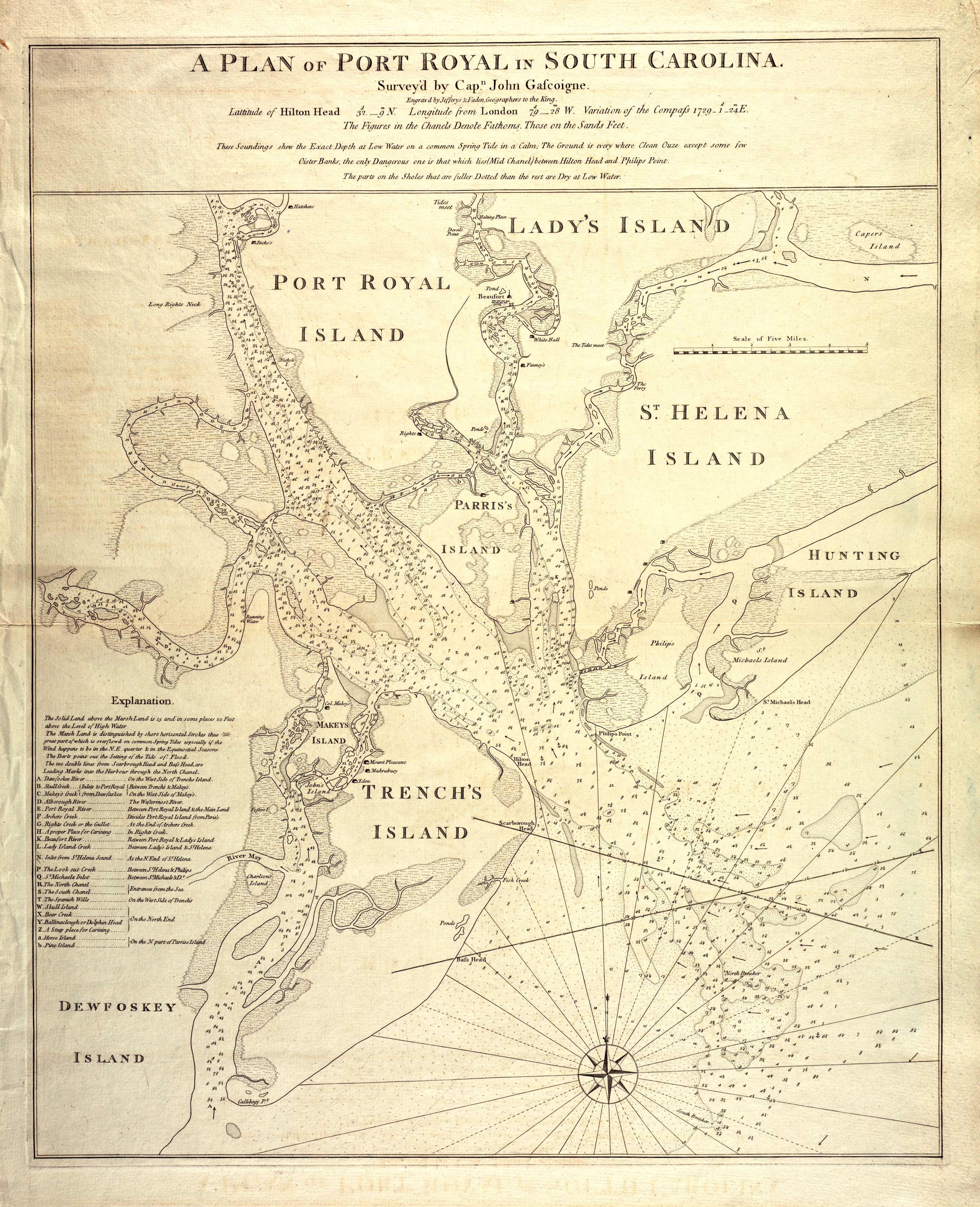 A Plan of Port Royal in South Carolina