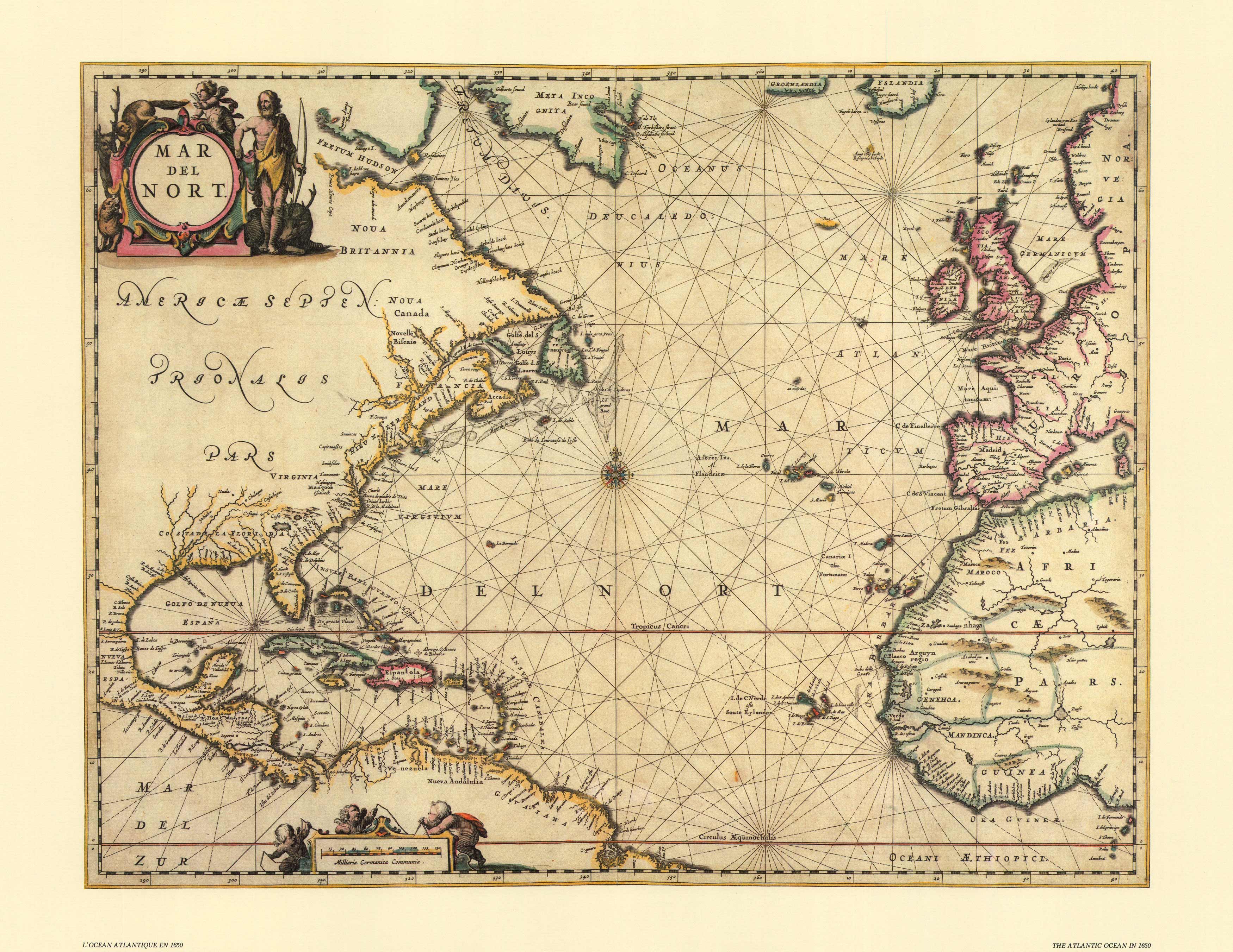 The Atlantic Ocean in 1650 The Atlantic Ocean in 1650