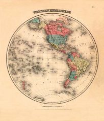 Old World map by Joseph Colton