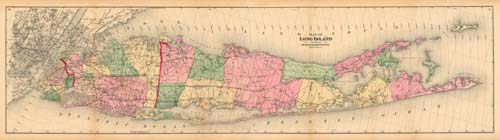 Map of Long Island