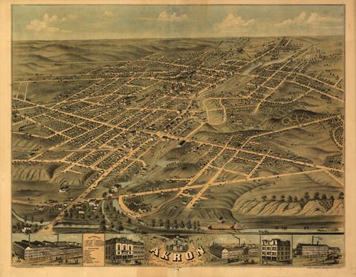 Bird's-eye View of Akron