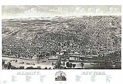 Bird's-eye View of Albany