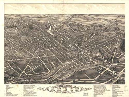 Bird's-eye View of Akron