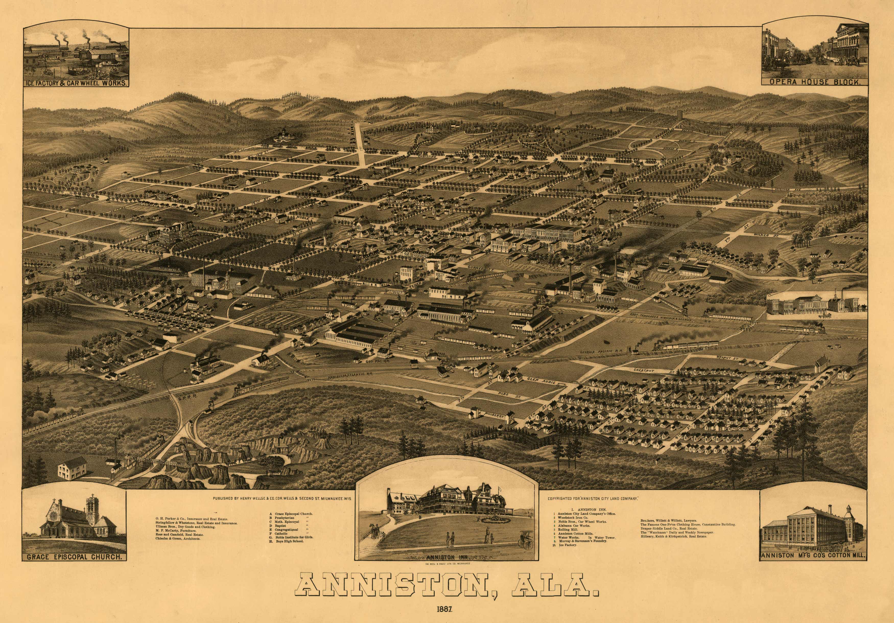 Bird's-eye View of Anniston