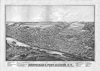 Bird's-eye View of Amsterdam and Port Jackson