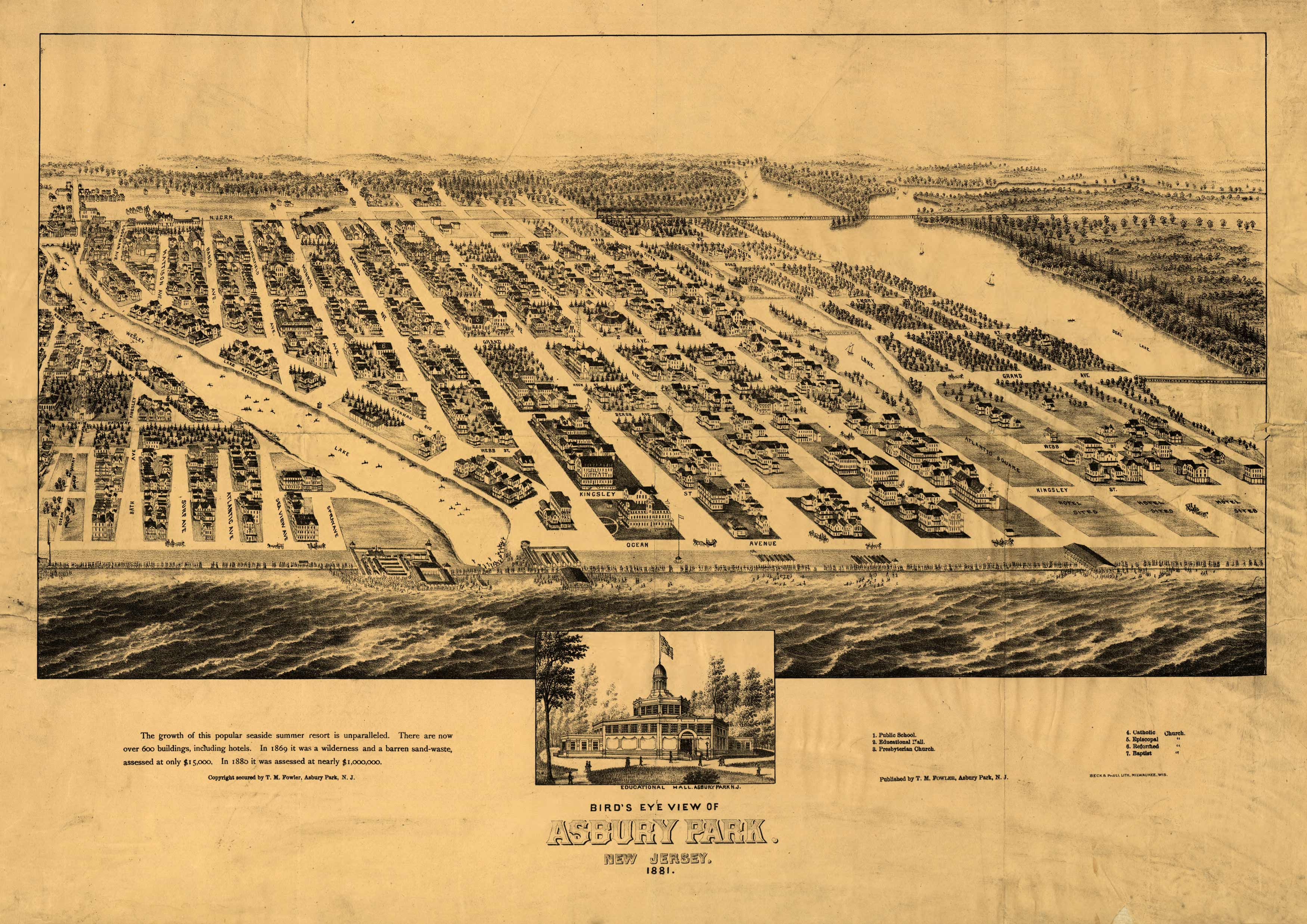 Bird's-eye View of Asbury Park Bird's-eye View of Asbury Park
