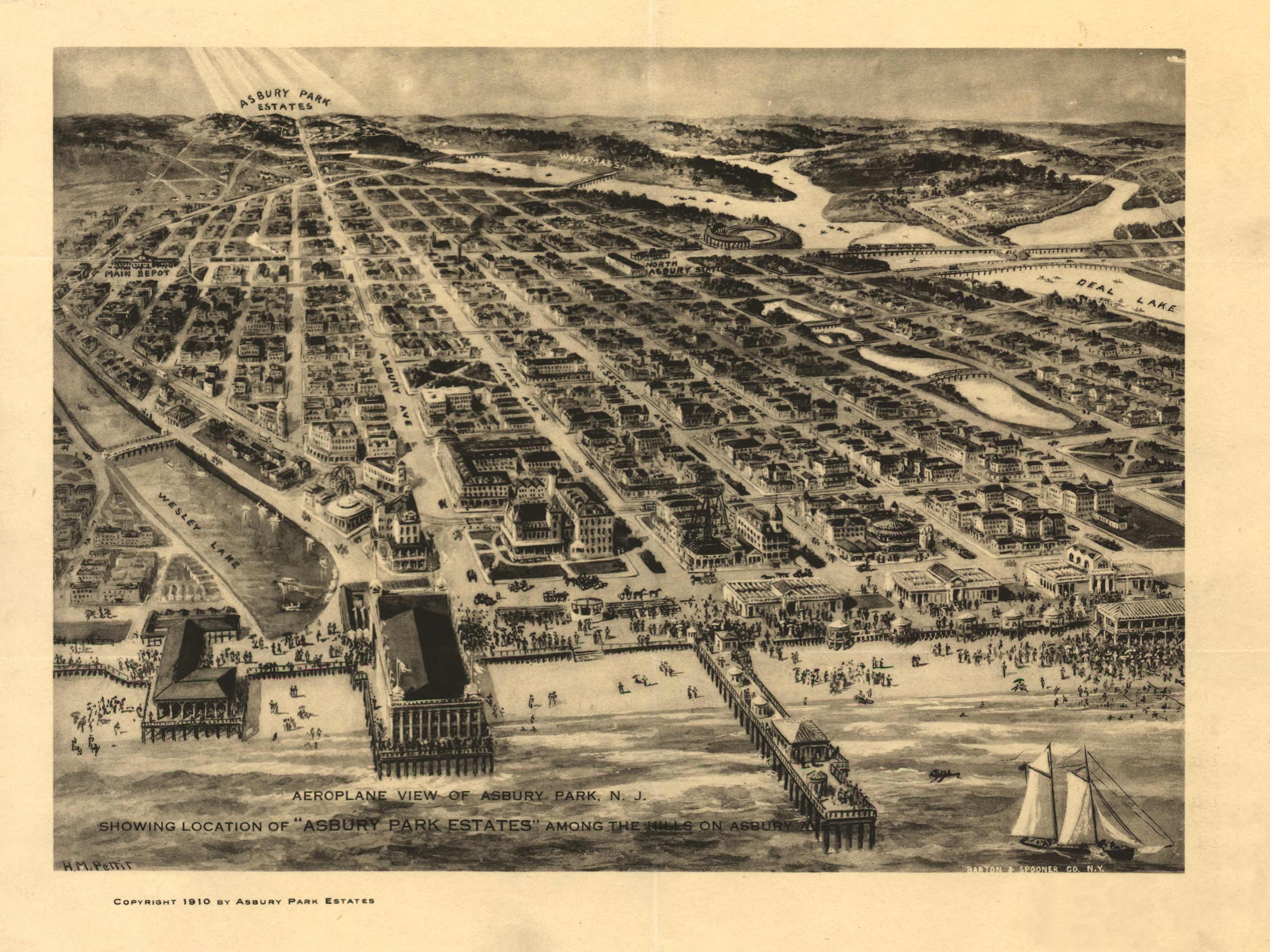 Bird's-eye View of Asbury Park Bird's-eye View of Asbury Park