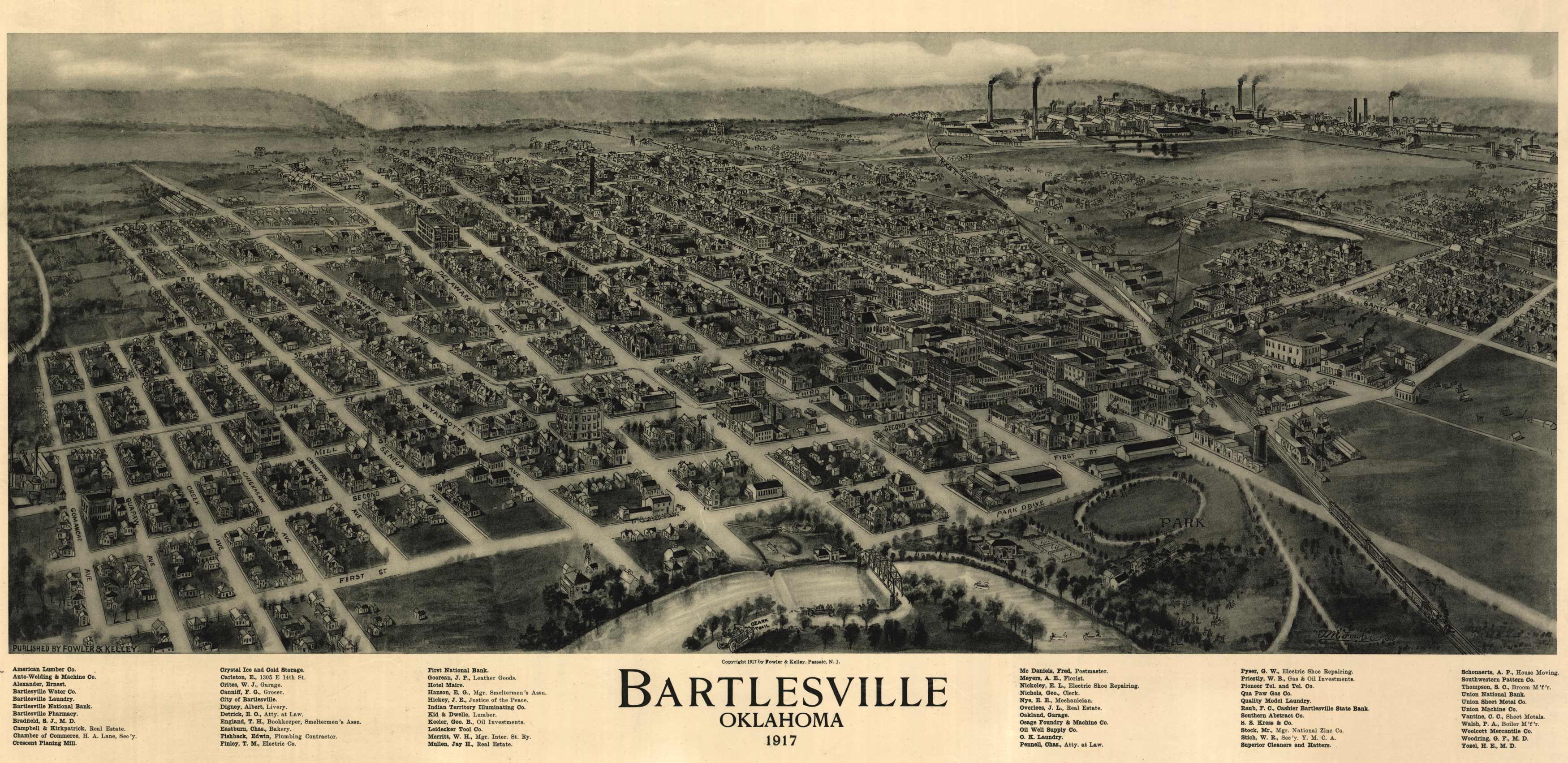 Bird's-eye View of Bartlesville Bird's-eye View of Bartlesville