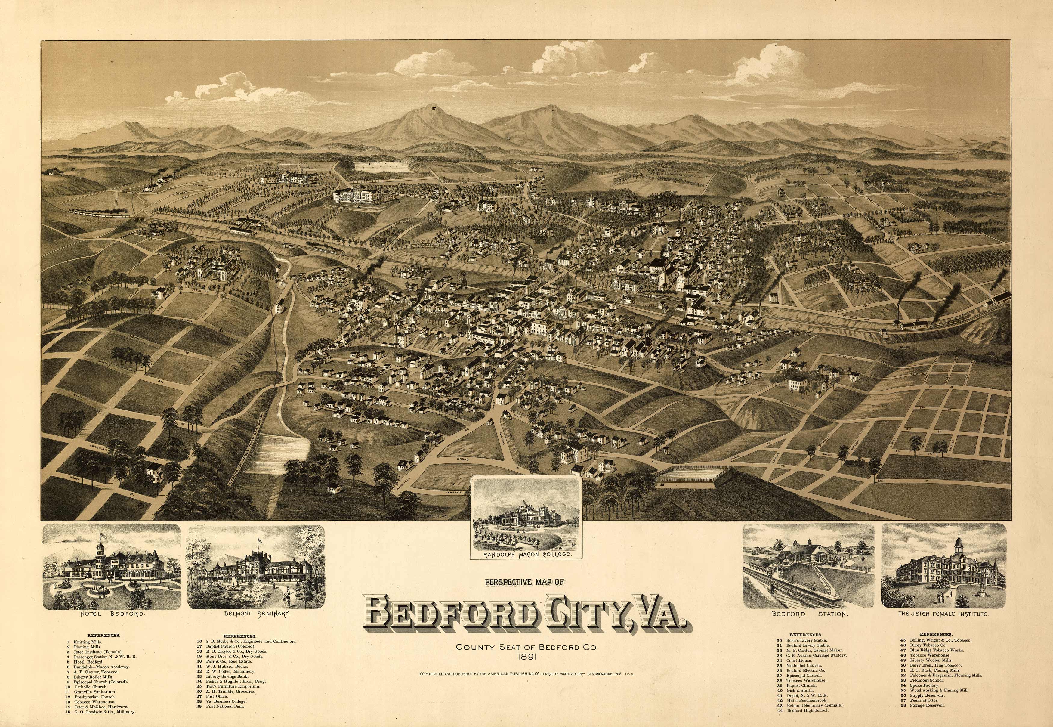 Bird's-eye View of Bedford City