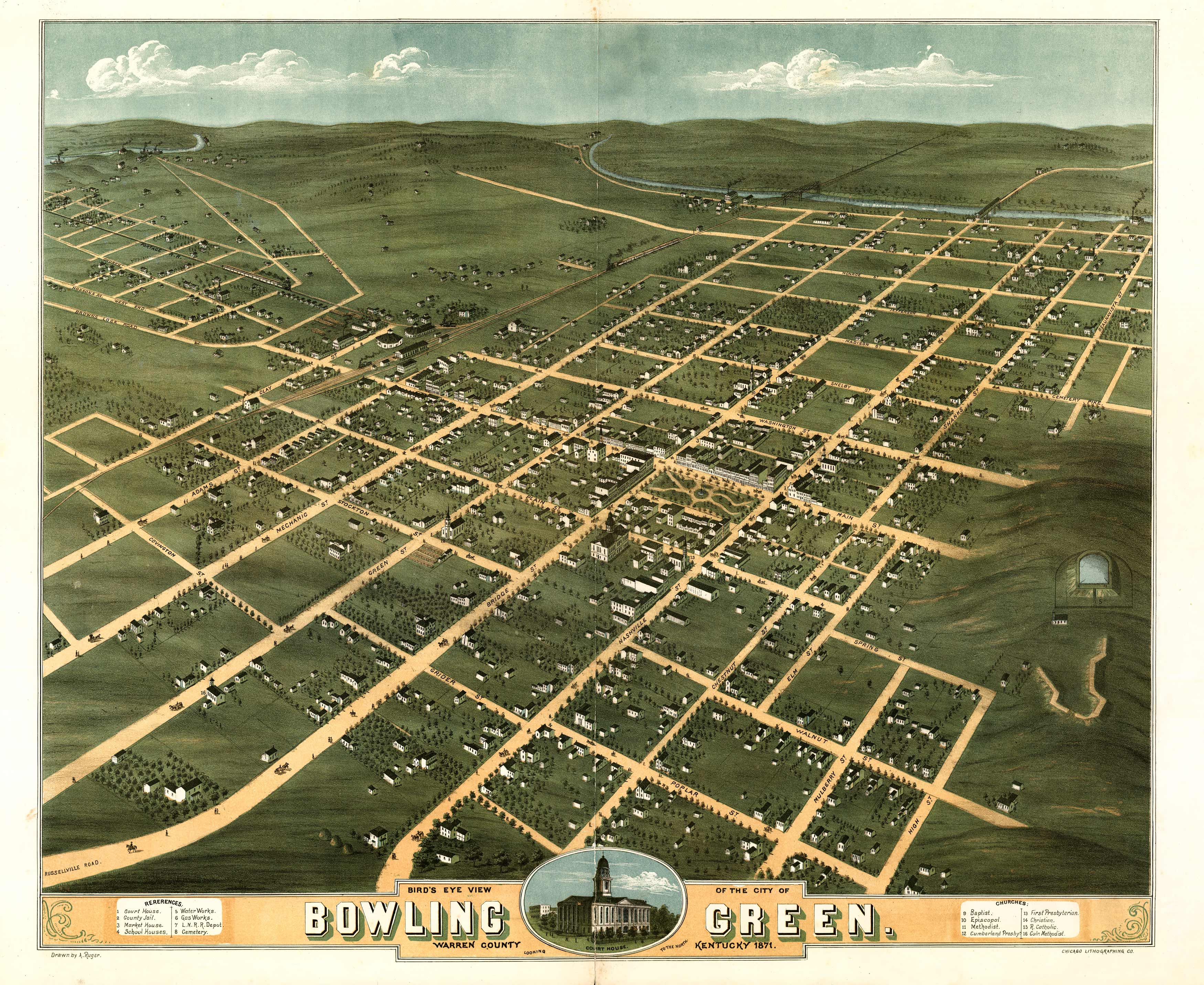 Bird's-eye View of Bowling Green