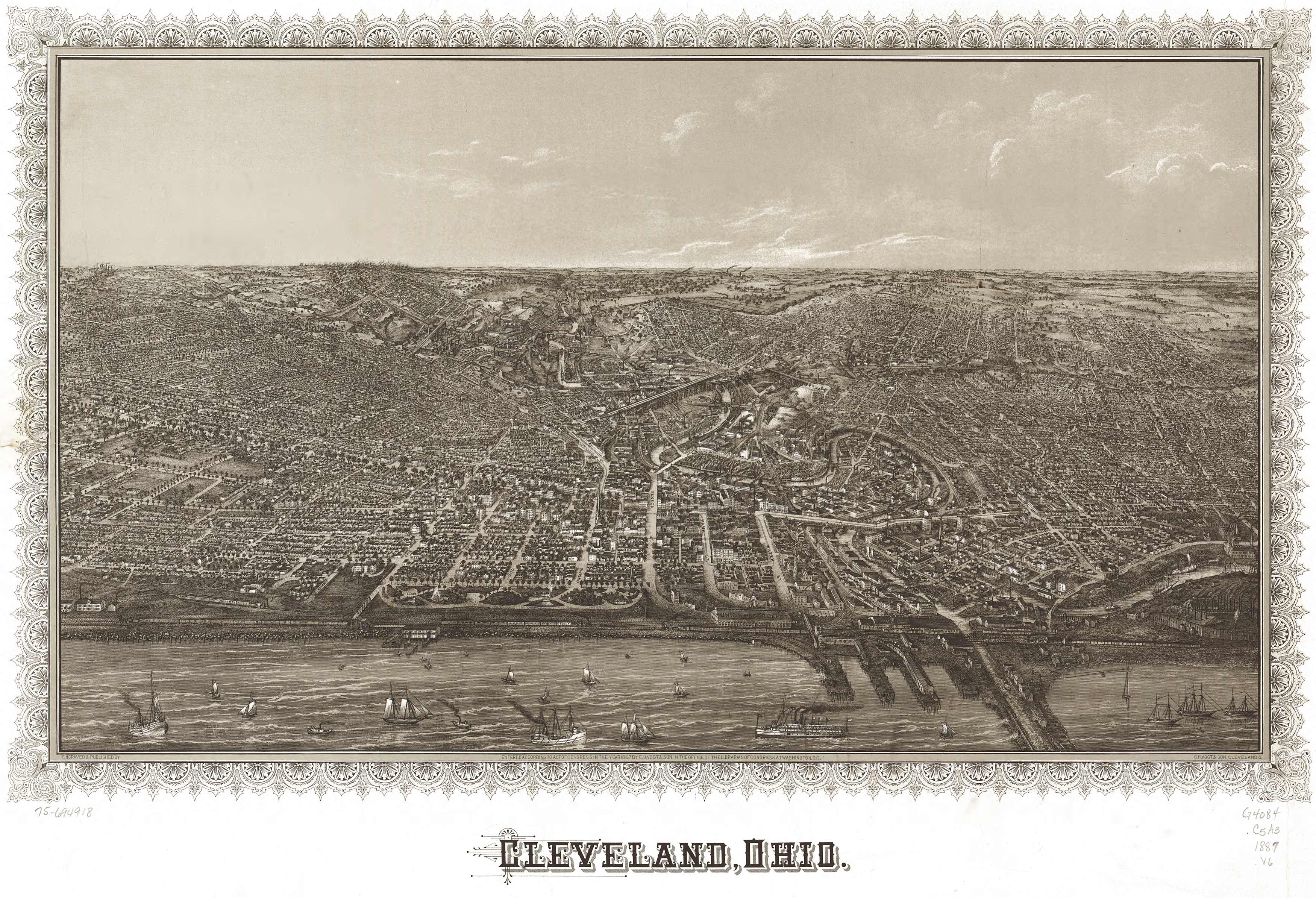 Bird's-eye View of Cleveland