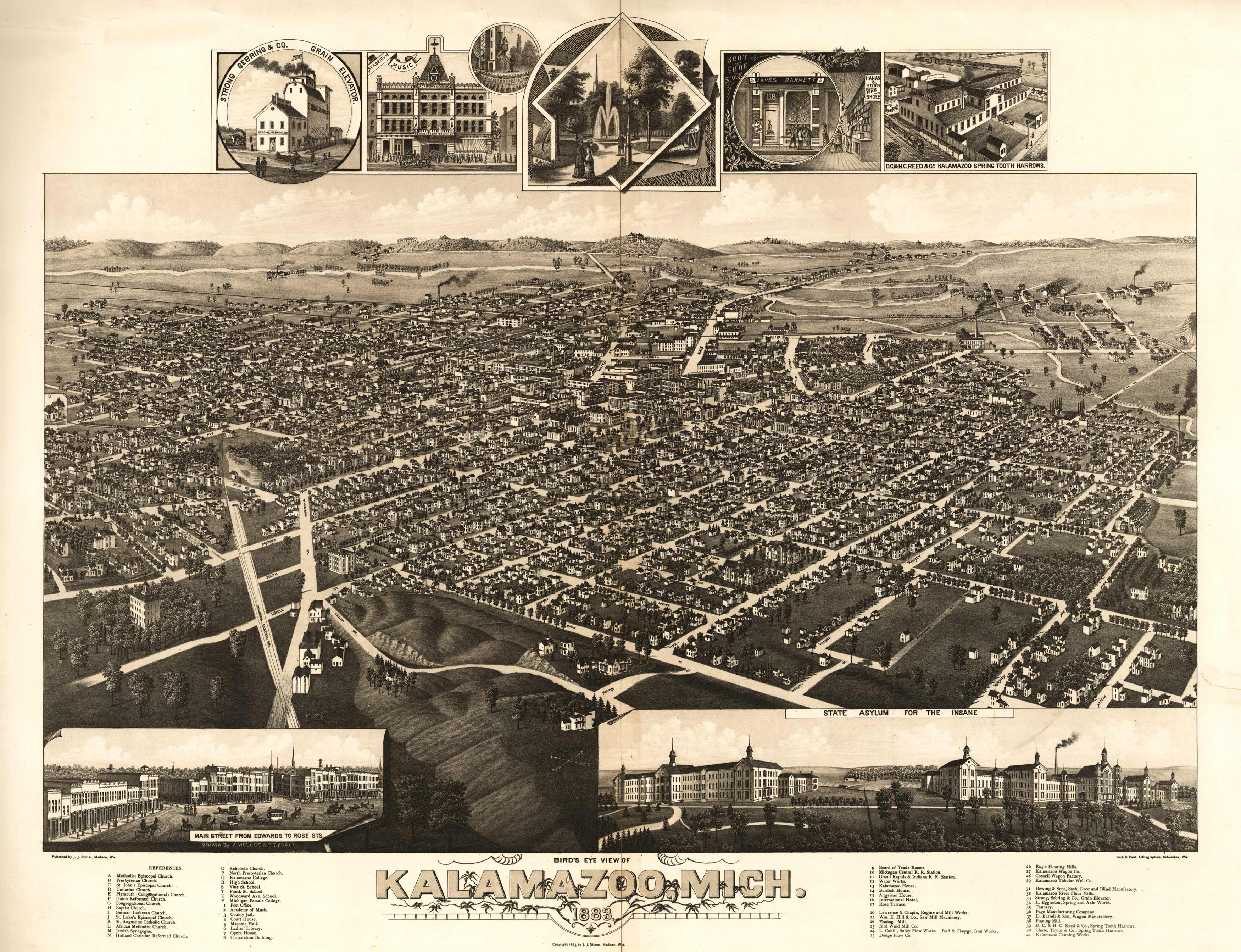 Bird's-eye View of Kalamazoo