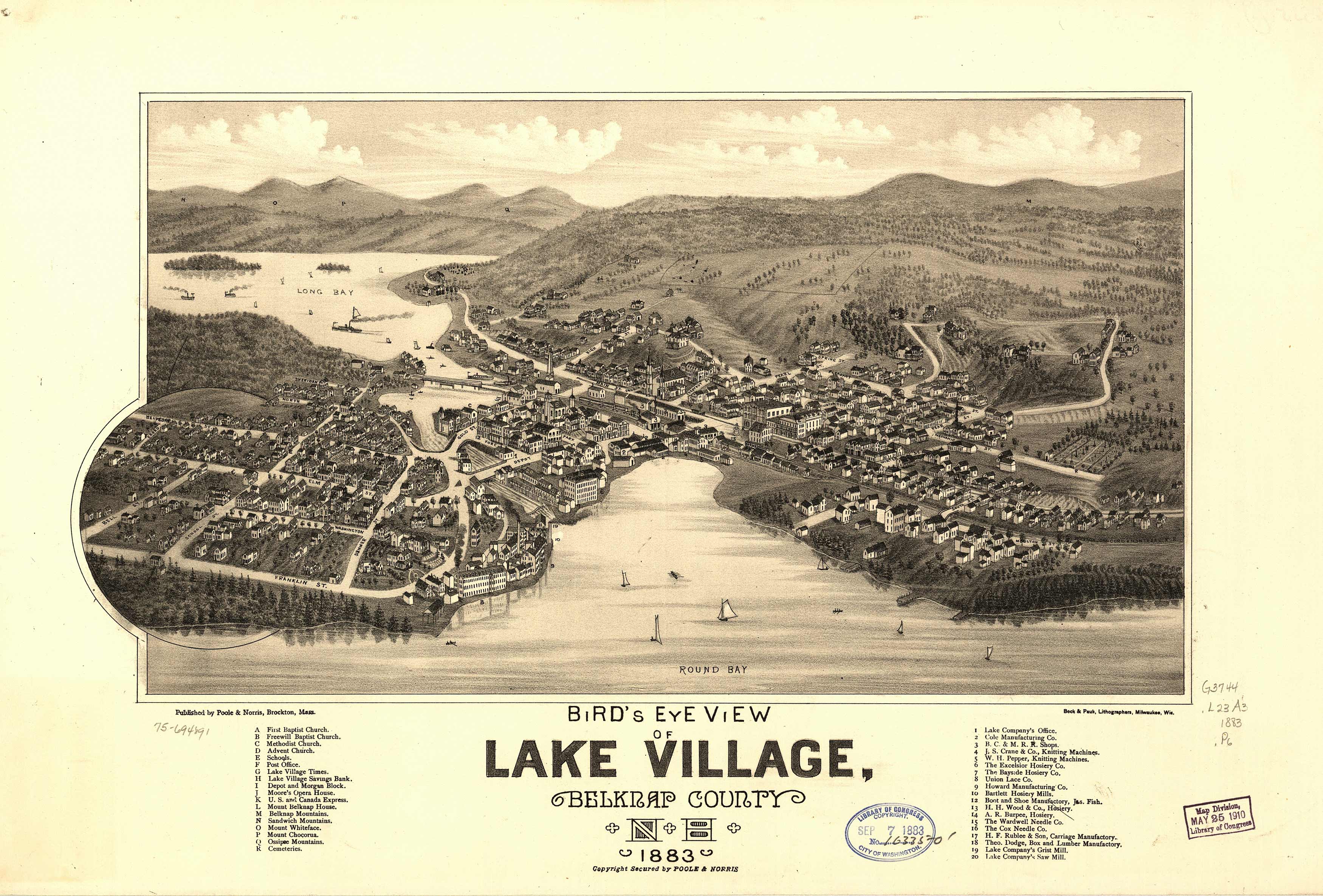 Bird's-eye View of Laconia(Lake Village)