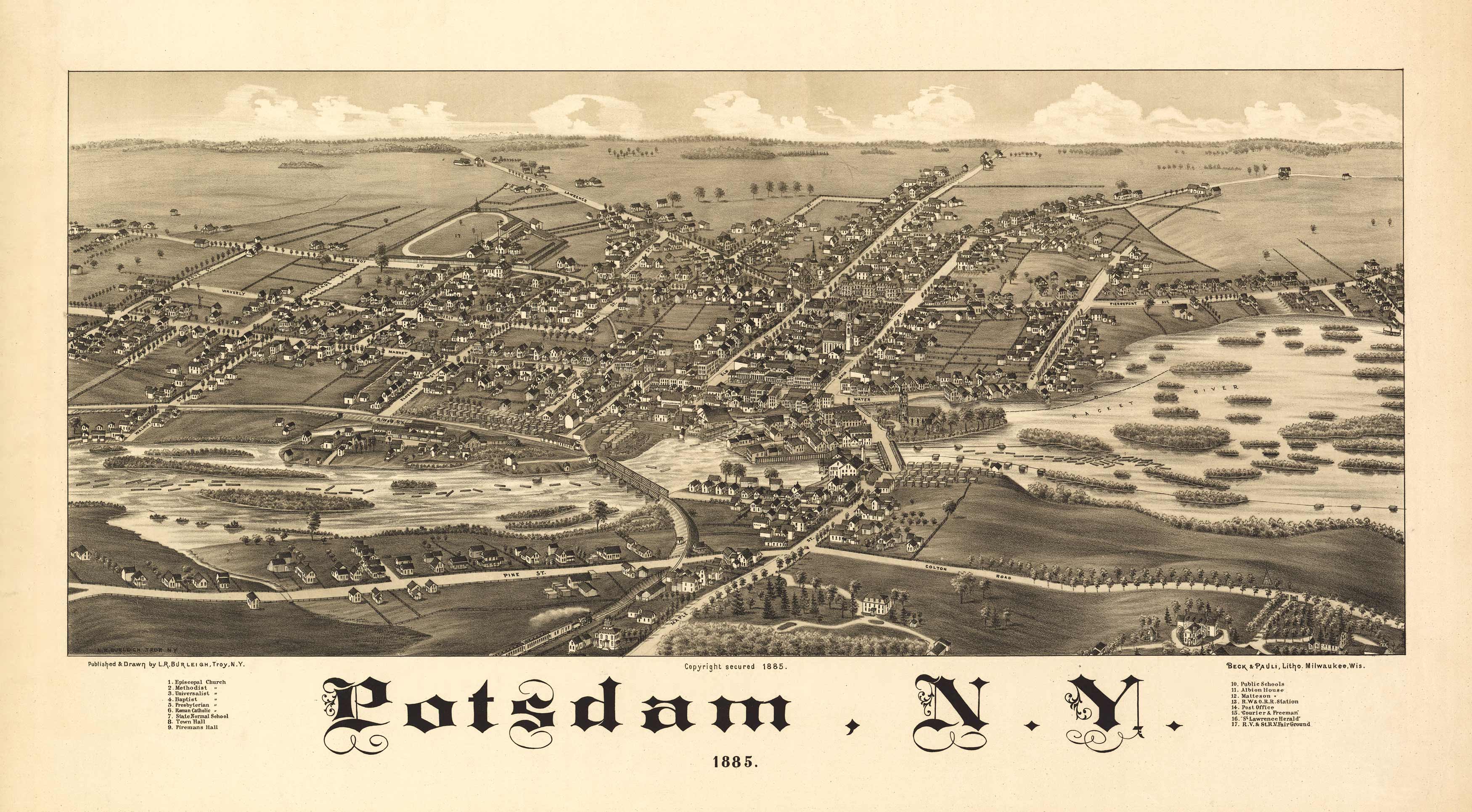 Bird's-eye View of Potsdam