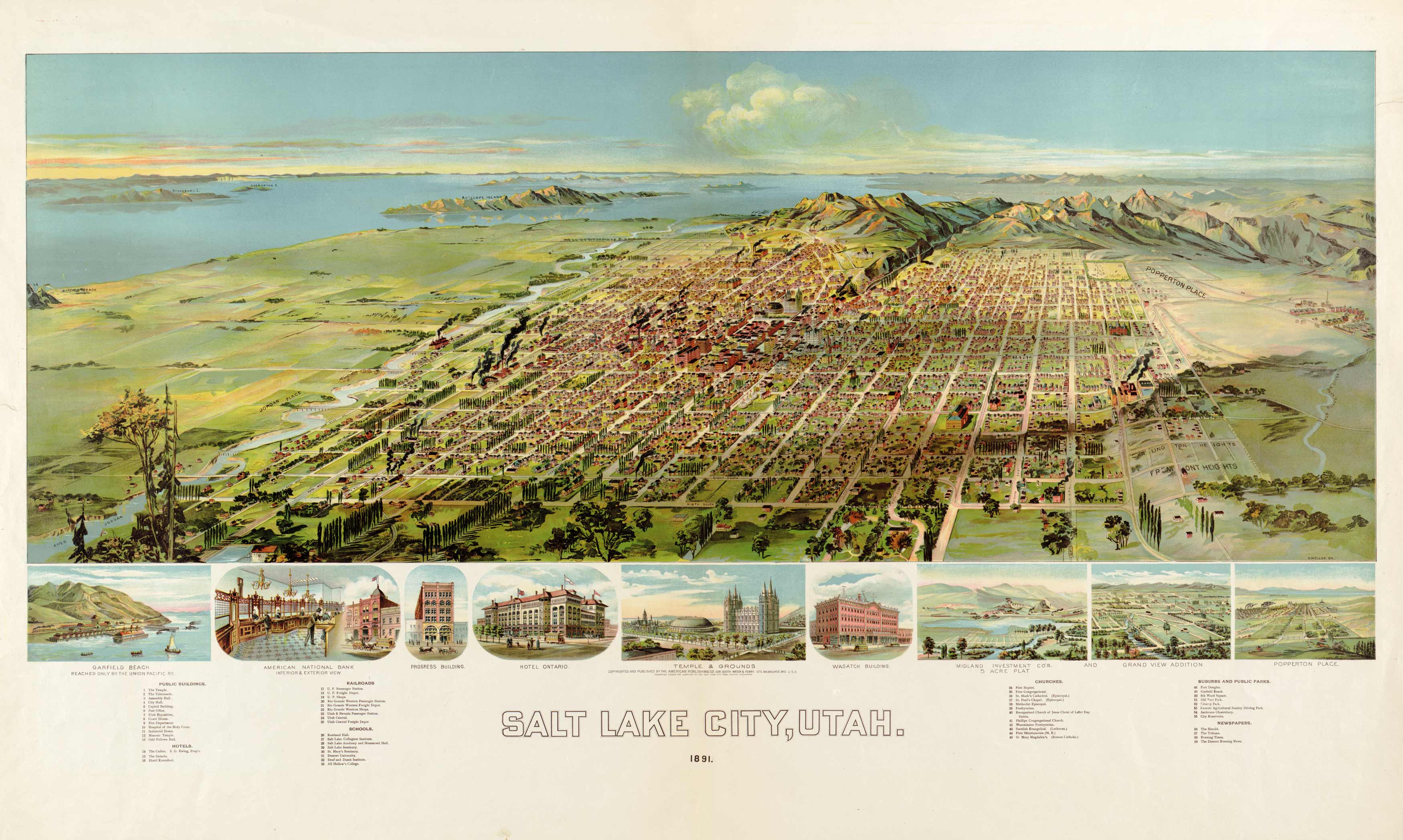 Bird's-eye View of Salt Lake City