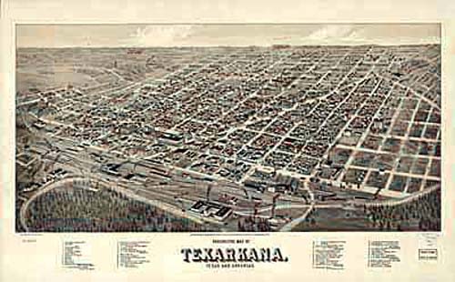 Bird's-eye View of Texarkana Bird's-eye View of Texarkana