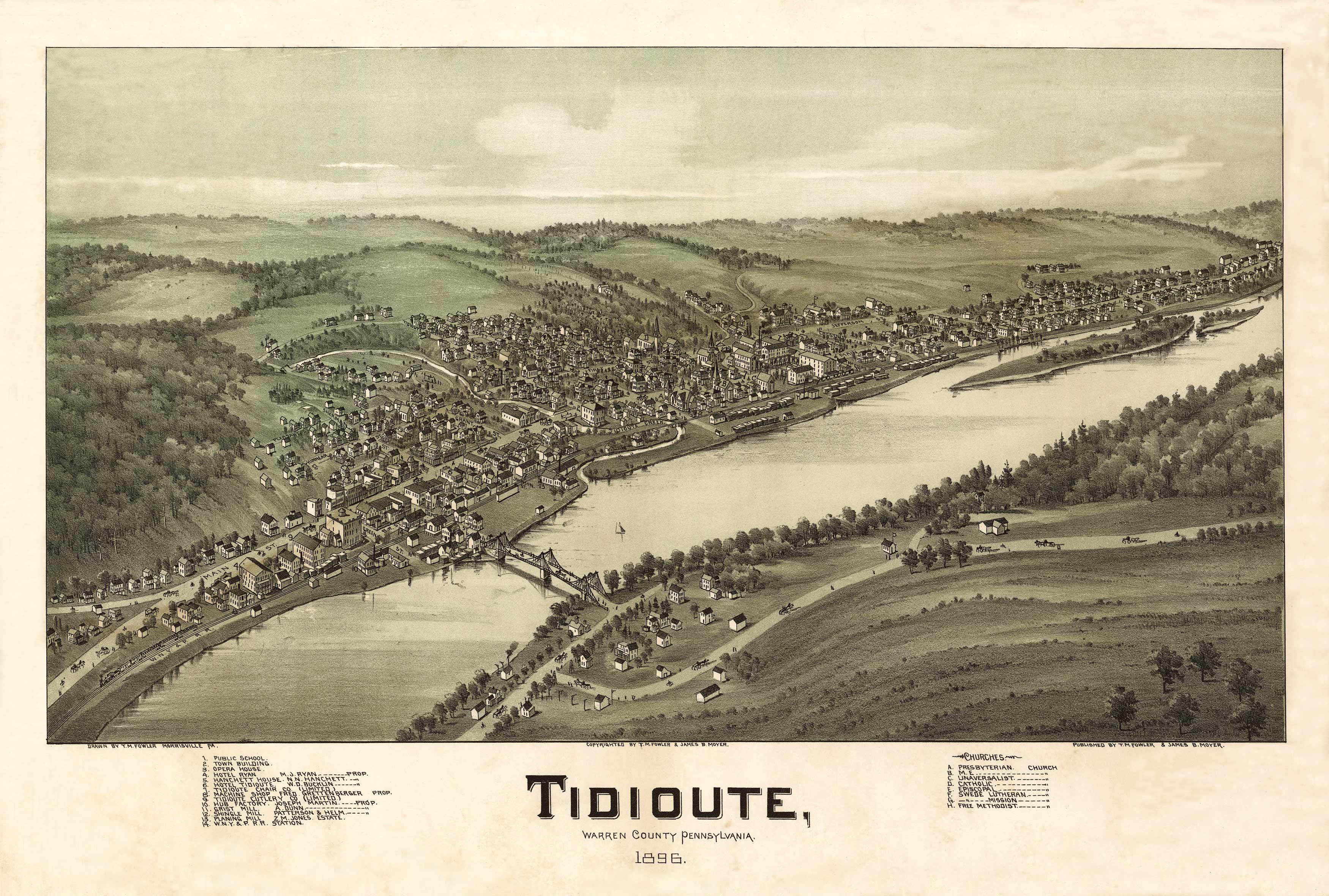 Bird's-eye View of Tidioute