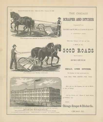 Advertising for the Chicago Scraper and Ditcher