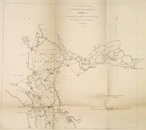 U.S. Coast Survey Sketch J  Showing the Progress of the Survey of the Bay of San Francisco California
