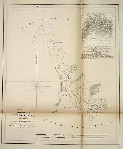 U.S. Coast Survey Reconnoissance of Hatteras Inlet Harbor of Refuge Coast of North Carolina