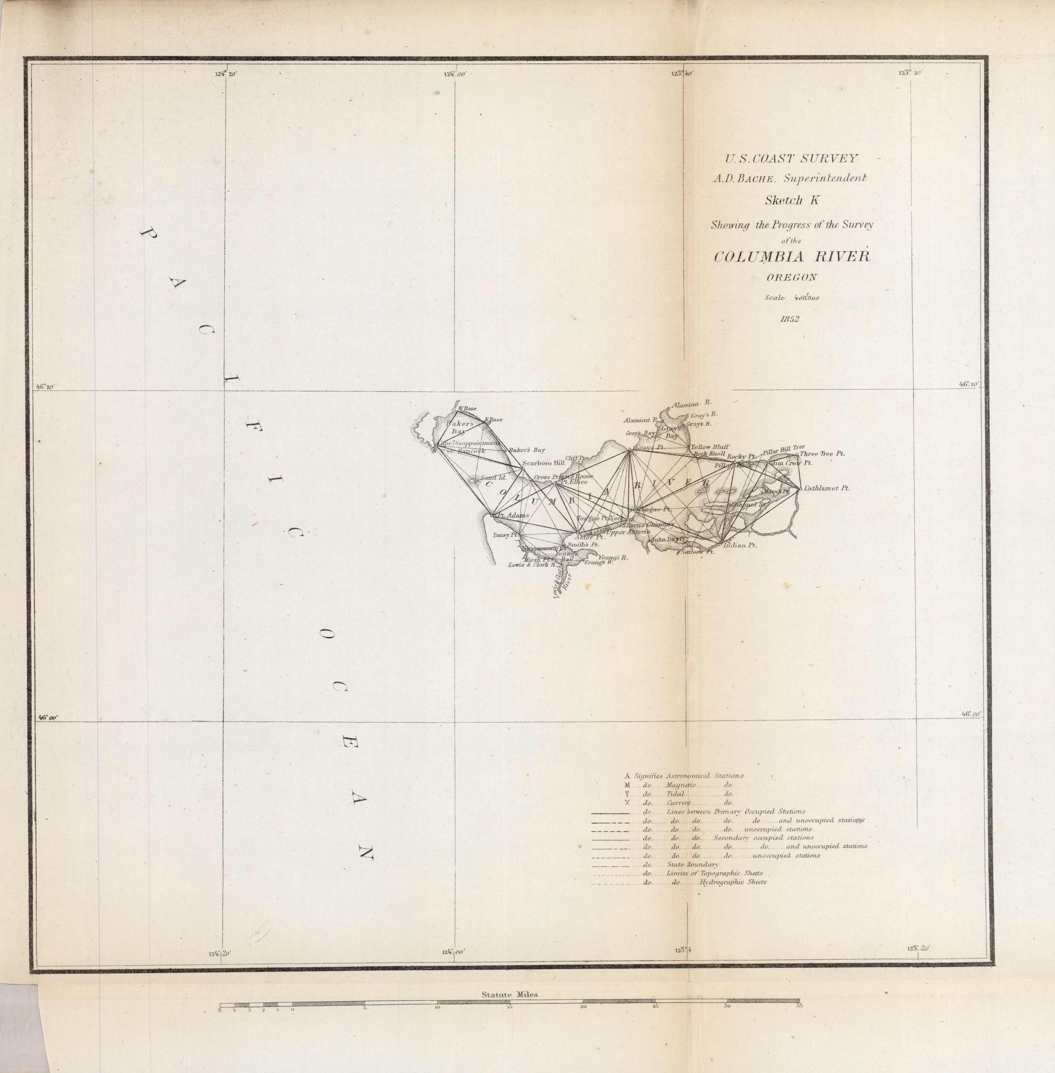 U.S. Coast Survey Sketch K Showing the Progress of the Survey of the Columbia River U.S. Coast Survey Sketch K Showing the Progress of the Survey of the Columbia River