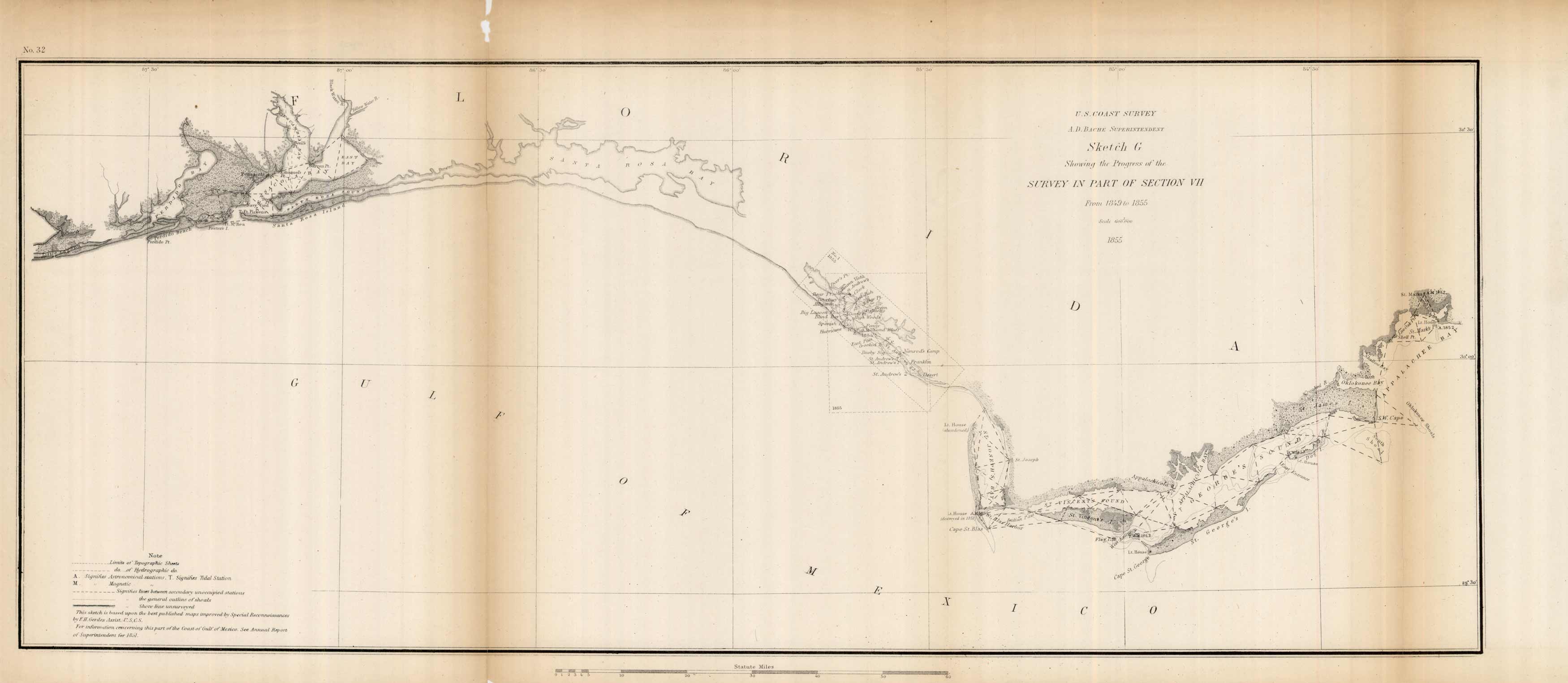 Sketch G Showing the Progress of the Survey in Part of Section VII