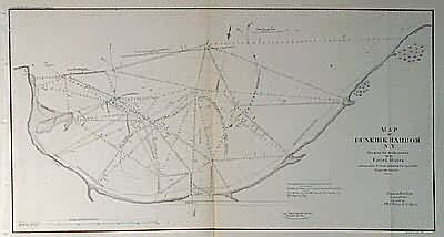 Map of Dunkirk Harbor N.Y. Showing the Works Erected by the United States