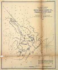 U.S. Coast Survey Sketch Showing Changes on Charleston Bar
