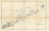 (Upper Sheet) U.S. Coast Survey - Sketch A Showing the Progress of the Survey in Section No. I - 1862