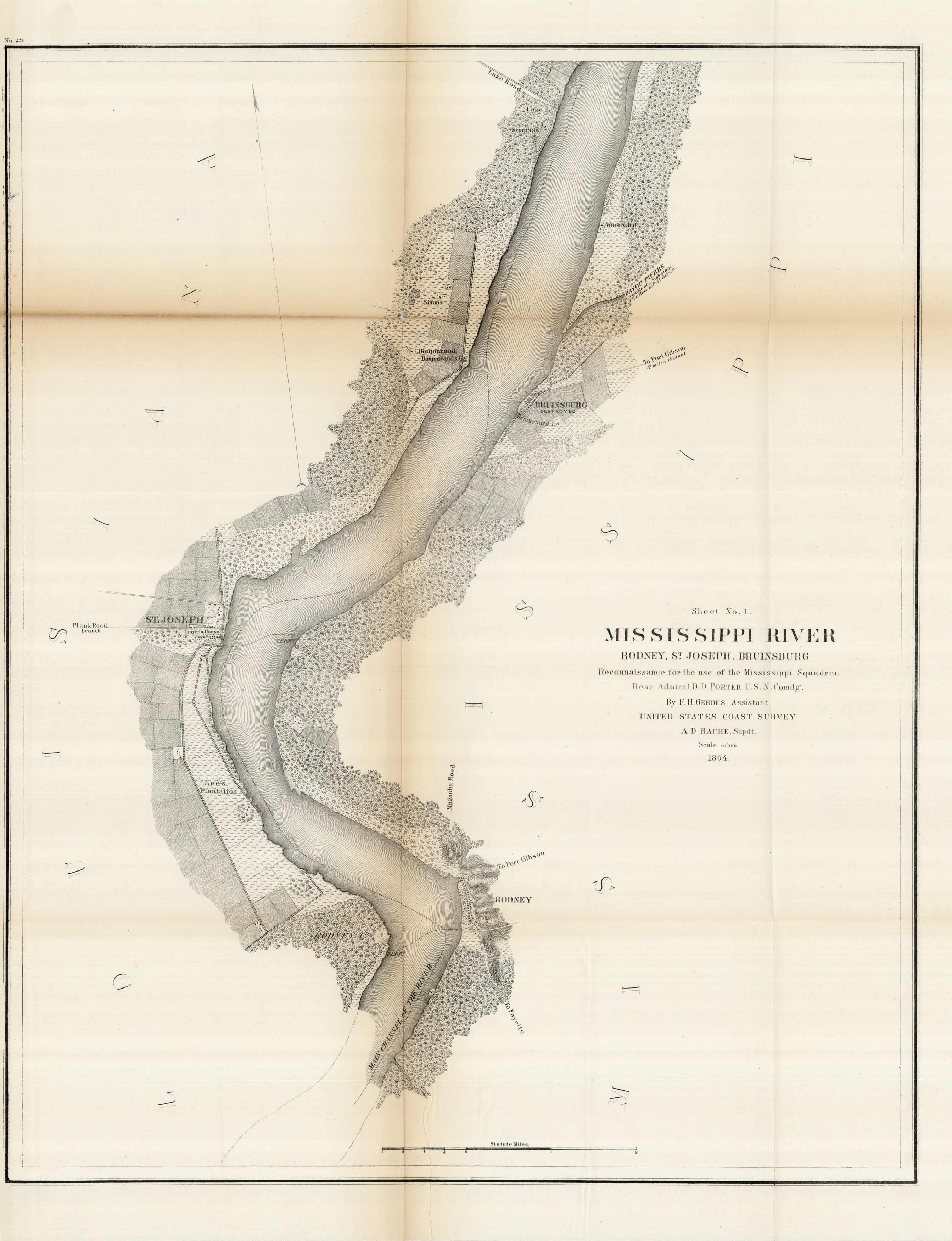 Sheet No. 1 - Mississippi River - Rodney