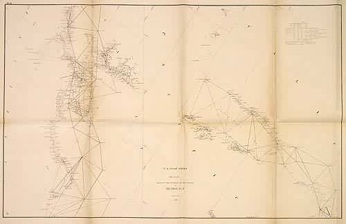 U.S. Coast Survey Sketch Showing the Progressof the survey in Section No. X U.S. Coast Survey Sketch Showing the Progressof the survey in Section No. X
