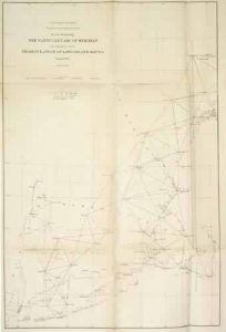 acs U.S. Coast Survey Sketch Illustrating the Nantucket Arc of Meridian and Adjustment of the Triangulation of Long Island Sound massachusetts