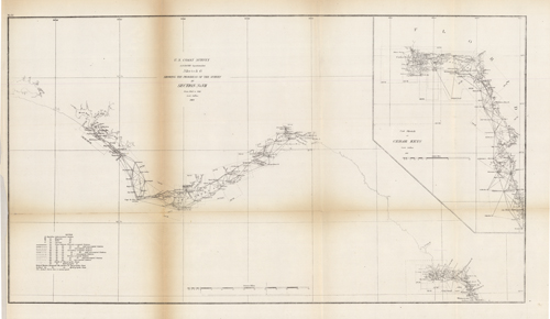 US Coast Survey Showing the Progress of the Survey in Section No. VII (Northwest Florida)