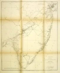 U.S. Coast Survey Sketch Showing the Triangulation and Geographical Positions in Sectino No. II From New York City to Cape Henlopen