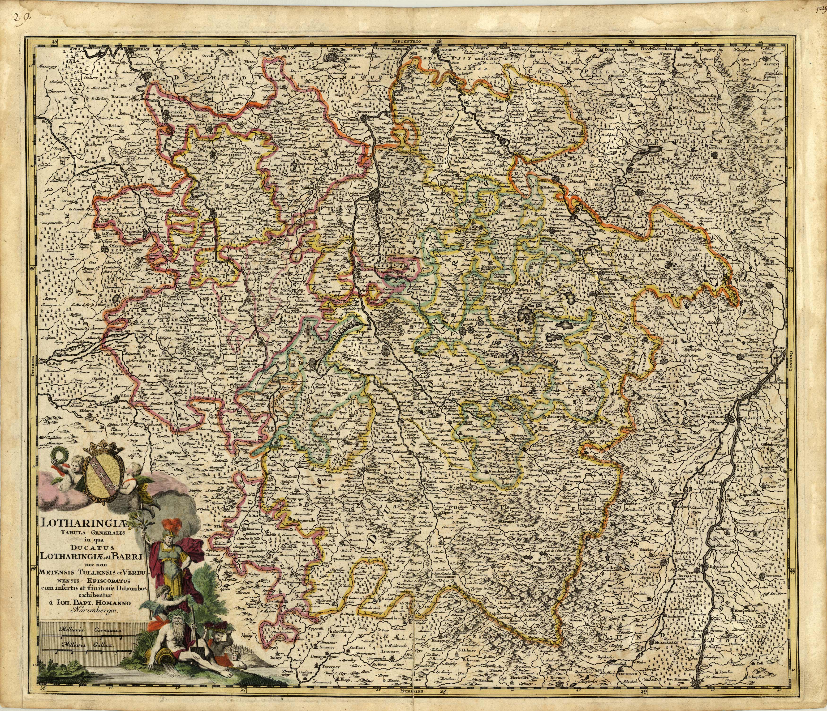 Lotharingiae Tabula Generalis in qua Ducatus Lotharingiae et Barri nec non Metensis