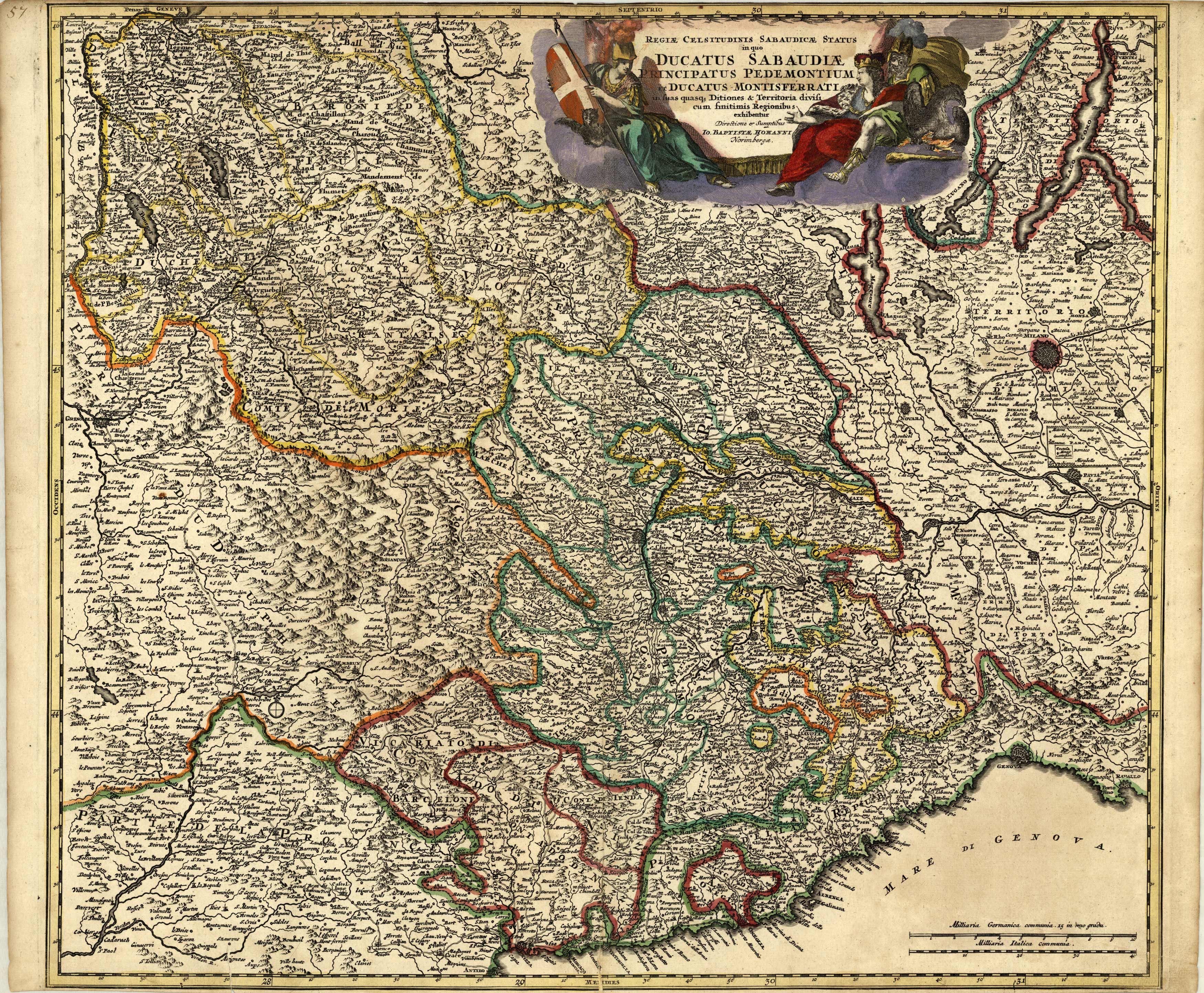 Ducatus Sabaudiae Principatus Pedemontium et Ducatus Montisferrati [Italy]